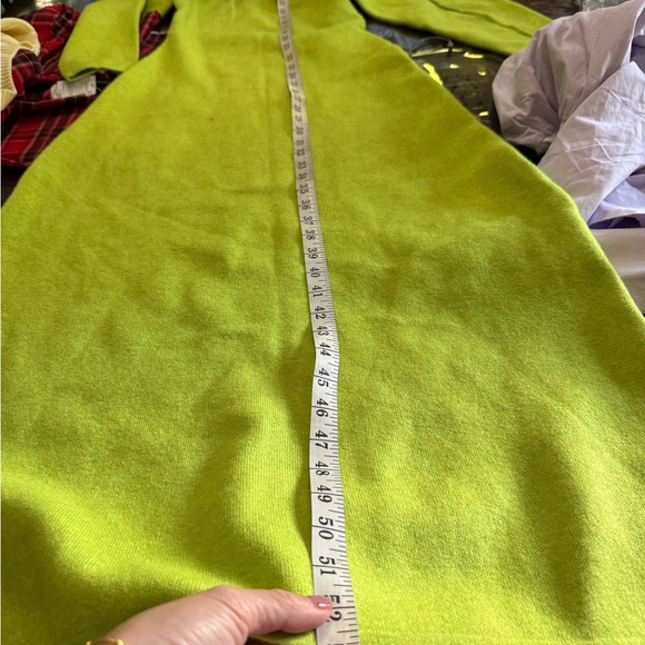 Zara Women’s Lime Green Knit Midi Dress Size M - Picture 6 of 9